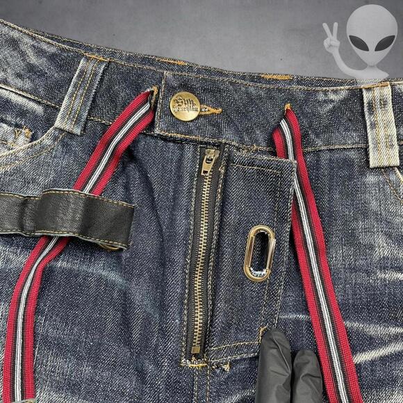 RARE SpyHenrylau Denim Shorts Size 34 Designer Made in Hong Kong Hypebeast - Picture 3 of 8